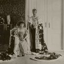 King Haakon and Queen Maud on the day of their Coronation, 22 June 1906.  Published 12.01.2012. Handout picture from the Royal Court. For editorial use only, not for sale. Photo: Jan Haug / The Royal Court. Size: 2362 x 1741 px and 640 Kb.